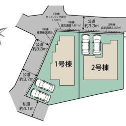 区画図　2号棟です地図