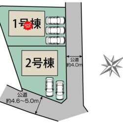 区画図　2号棟です