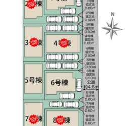 区画図　6号棟です