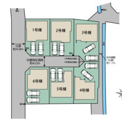 区画図　4号棟です地図