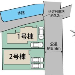 区画図　2号棟です