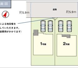 区画図　2号棟です地図