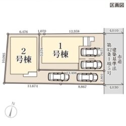 区画図　2号棟です