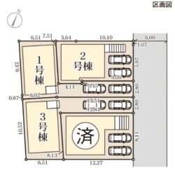 区画図　2号棟です地図