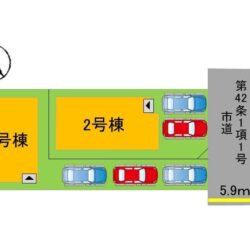 区画図　2号棟です地図
