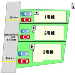 区画図　2号棟です