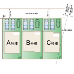 区画図　A号棟です地図