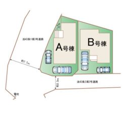 区画図　B号棟です地図