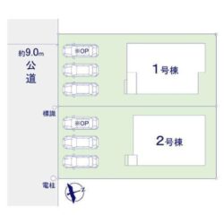 区画図　1号棟です地図