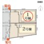 地図 区画図　1号棟です
