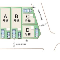 区画図　A号棟です地図