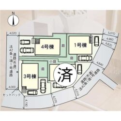 区画図　4号棟です