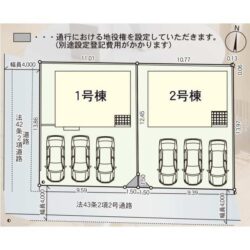 区画図　1号棟です地図