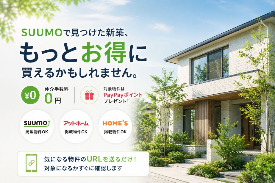 新築建売をお得に購入できる可能性があります