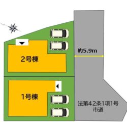 区画図　2号棟です