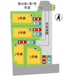 区画図　4号棟です