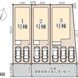 区画図　2号棟です