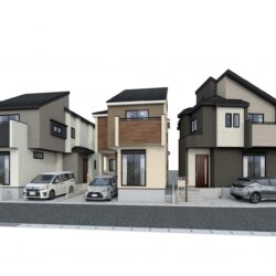 外観パース　右が3号棟です外観