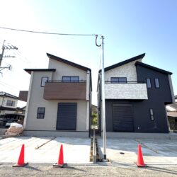 左側が1号棟です外観