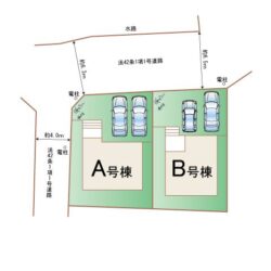 区画図　B号棟です地図